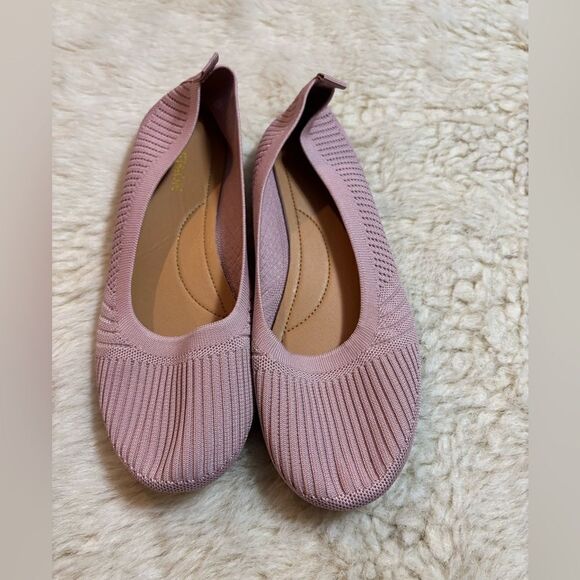 Amazon Pink Knit Ballet Flats size 42/10 - Picture 3 of 6
